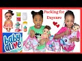 Baby Alive Doll Packing Diaper Bag for Daycare Morning Routine Compilation videos