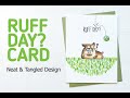 How to Create a Dog Greeting Card using Copic Coloring