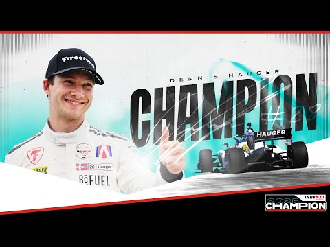 🏆 CHAMP! Dennis Hauger Celebrates 2025 INDY NXT by Firestone Title