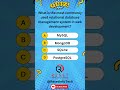 What is the most commonly used relational database management system in web development? #quiz