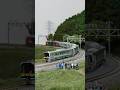 H100形 甲種輸送 イメージ▼N-scale model, Diesel Locomotive DF200 "RED BEAR"+ Series H100 "DECMO".