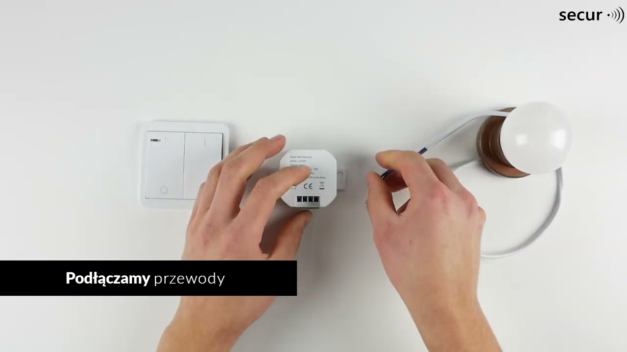 Włącznik radiowy - instrukcja podłączenia zestawu | www.secur.net.pl