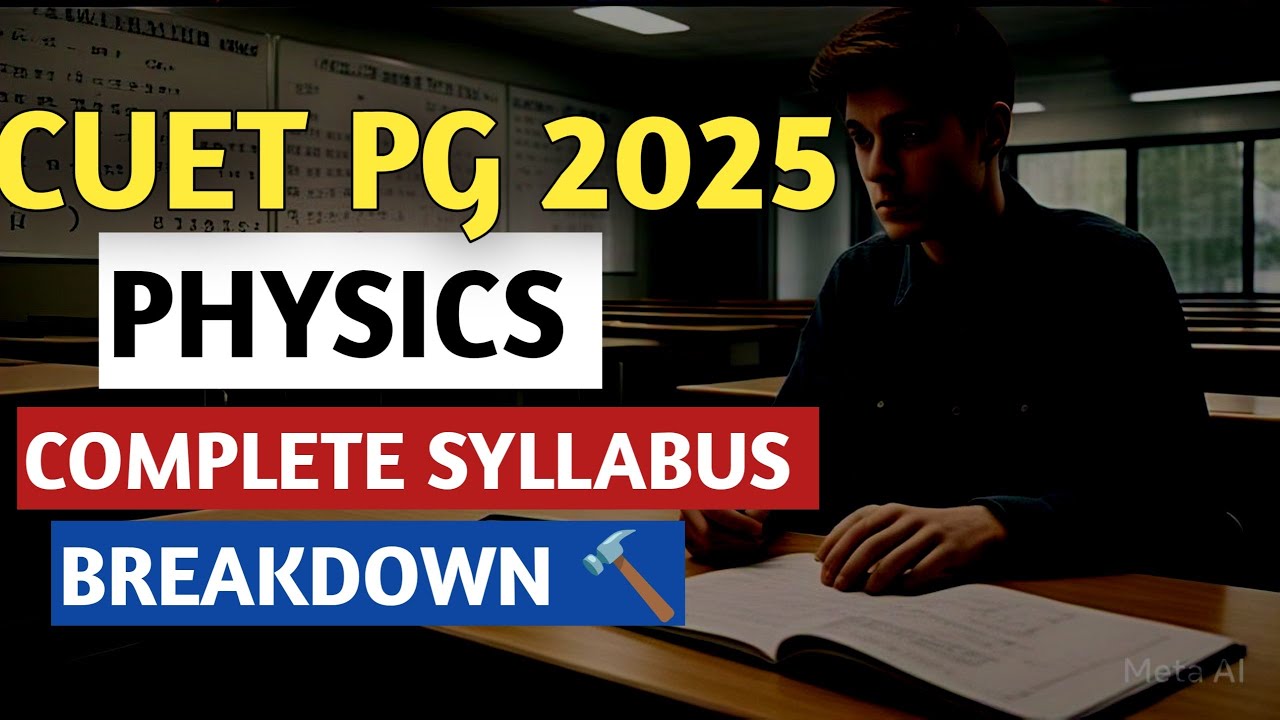 CUET PG Physics Syllabus 2025 | Complete Syllabus Breakdown ...