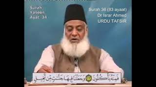 Surah 36 Ayat 34 Surah Ya Sin Dr Israr Ahmed Urdu