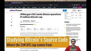 Studying the Bitcoin's source code for 21M cap