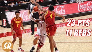 Evan Mobley vs Stanford 2.2.21 | 23 pts (8-13 FG, 0-1 3pt, 7-7 FT), 11 Reb, 1 Ast, 1 Stl, 1 Blk, 3TO