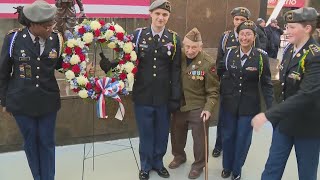Veterans honored during Veterans Day commemoration ceremony at Soldier Field