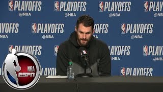 [FULL] Kevin Love on what he changed in his game vs. Raptors: 'I made some shots' | NBA on ESPN