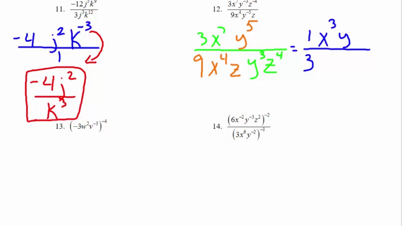 Sec. 5.1 Exponents and Scientific Notation - YouTube