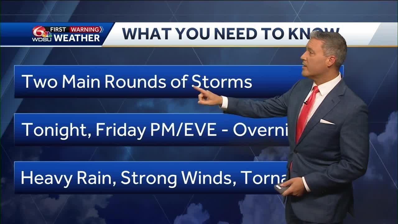 Multiple rounds of storms bring threats of severe weather and flooding ...