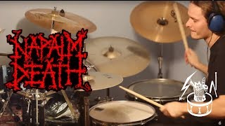 NAPALM DEATH drum cover - Smash A Single Digit (grindcore drumming)