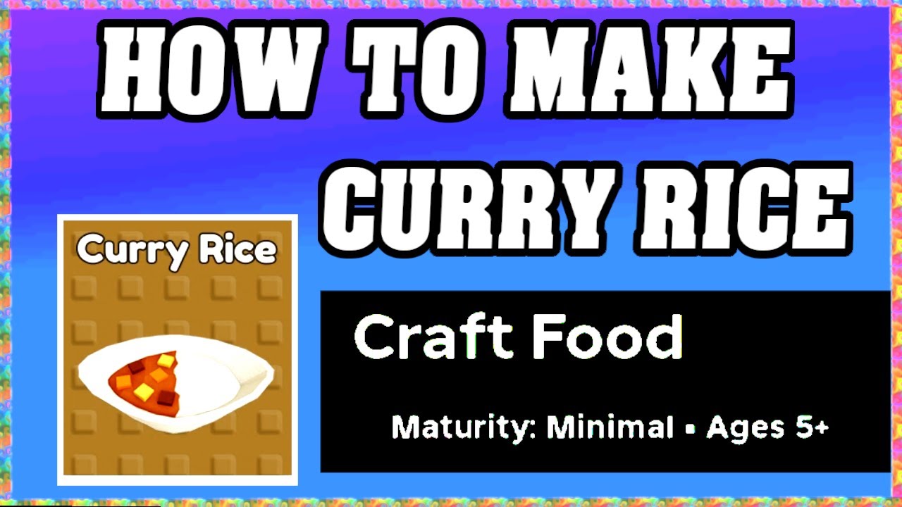 How To Make CURRY RICE in CRAFT FOOD ROBLOX [Unlock New Recipe] [walkthrough]