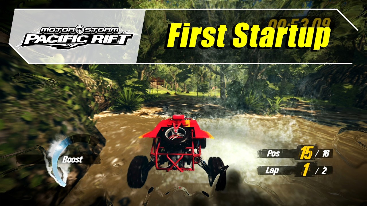 MotorStorm Pacific Rift (PS3) - First Startup (4K@60) - YouTube