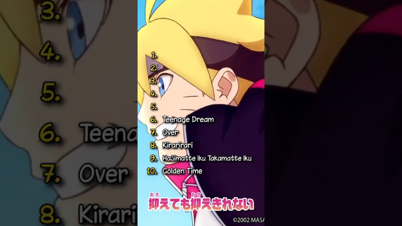 Mi Top 10 Openings de Boruto