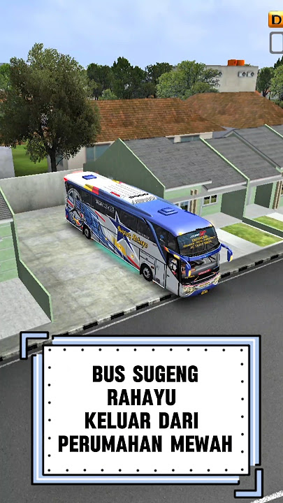 Detik-detik bus Sugeng Rahayu keluar dari perumahan #bussid #shorts #telolet #basuri