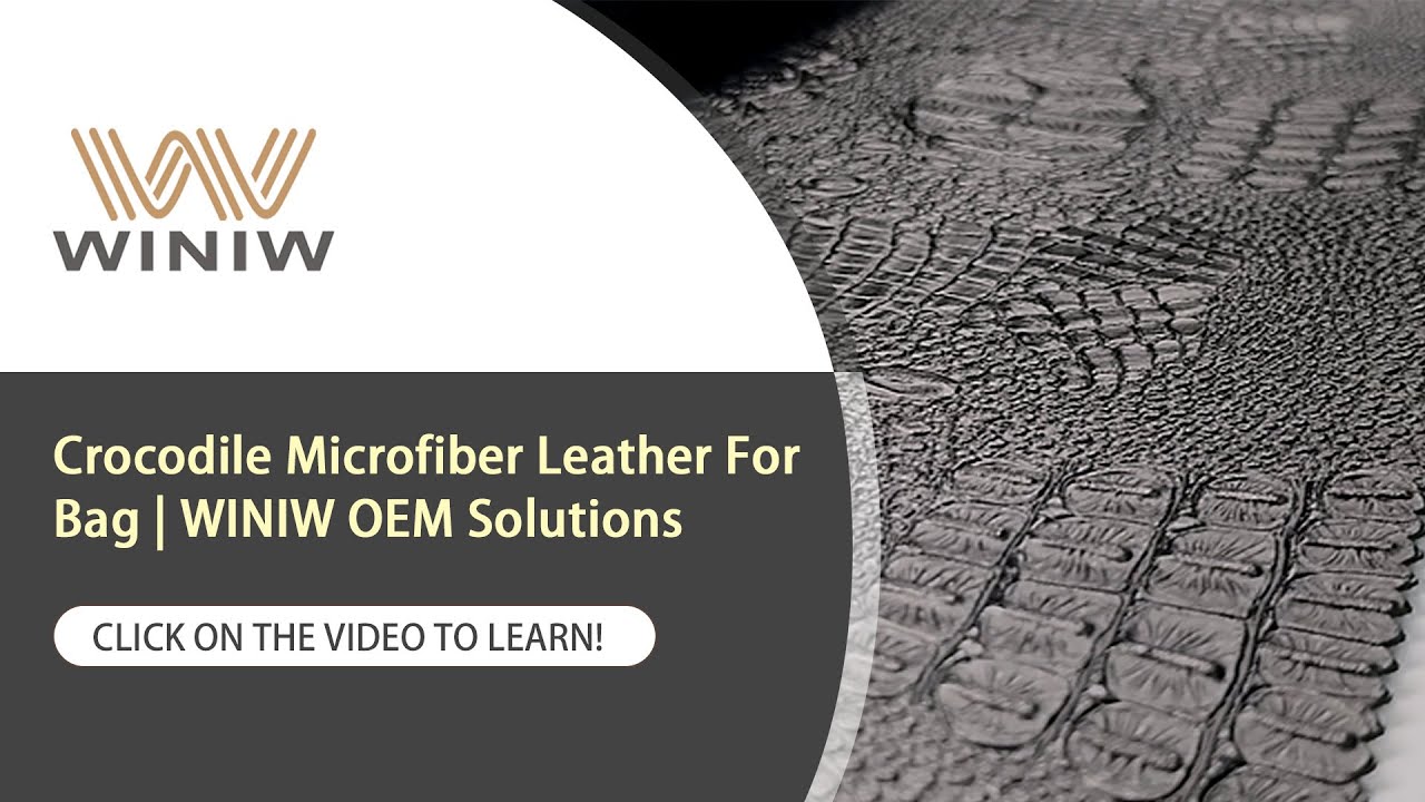 Crocodile Microfiber Leather For Bag | WINIW OEM Solutions