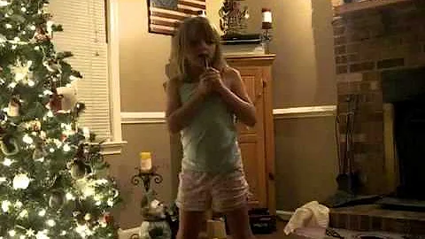 7 year old lip singing, the band perry song If I d...