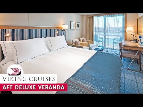 Viking Ocean Ships Aft Deluxe Veranda walkthrough tour