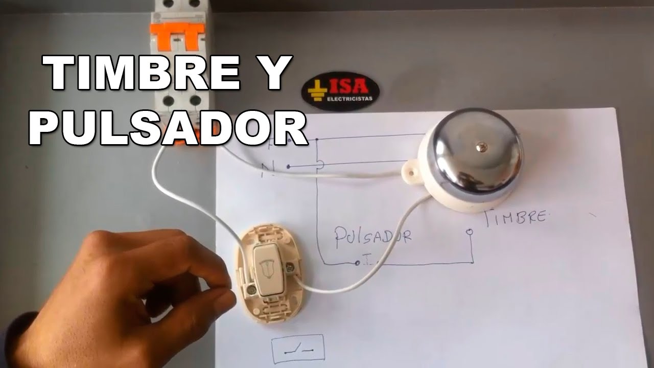 Cómo instalar un timbre con pulsador para casa o fábrica 