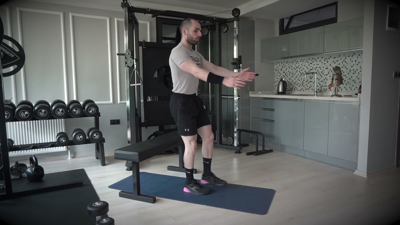 Single Leg Concentric Box Squat - YouTube