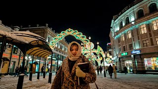 Kazan City, Russia | City Walk | Evening Walk Along Bauman Street to the Sound of the Bell