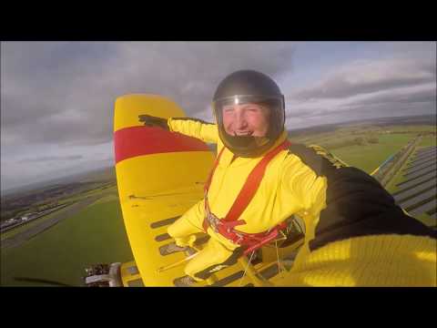 Wing walking Andy Guest author of  autobiography TYPE T tries another extreme pursuit