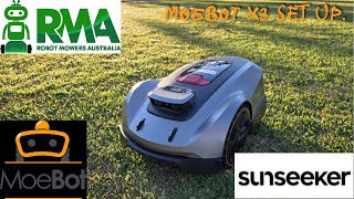 MoeBot X3 Set up and mapping - Robot Mowers Australia