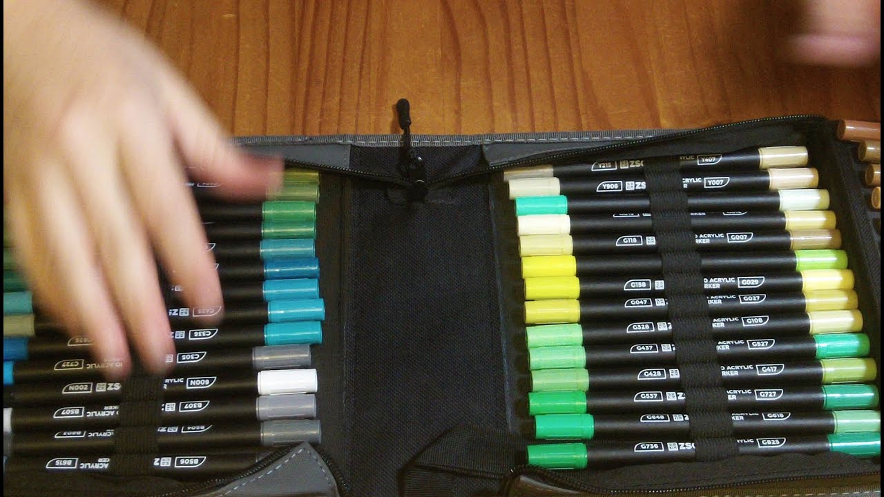 Unboxing: ZSCM 160 colors 80 pieces dual tip acrylic paint markers