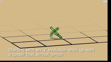 Framsticks learn to jump