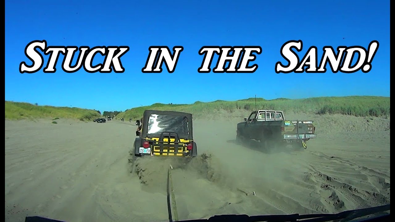 Stuck in the Sand! Camped on the Beach! VanLife On the Road