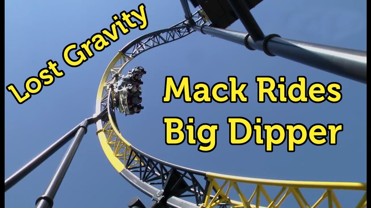 Lost Gravity Roller Coaster at Walibi World, Holland, built by Mack Rides
