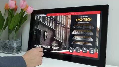 Touch kiosk for education by NoviSign digital signage