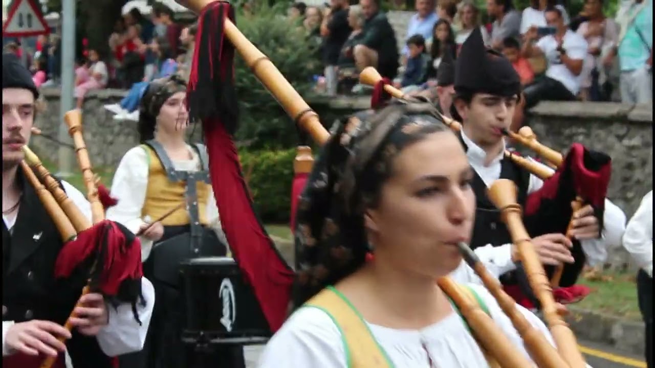 Desfile banda de gaitas San Roque Llanes 2022 (Asturias)