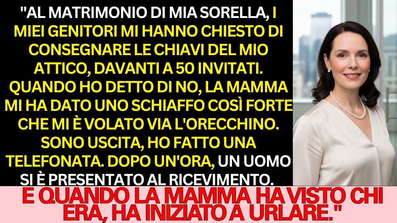 Al matrimonio di mia sorella, i miei genitori hanno preteso il mio attico. Ho rifiutato: mia madre..