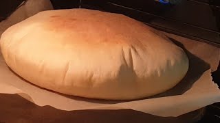 Pita Bread / Egyptian Bread #49 / طريقة عمل الخبز الابيض في الفرن