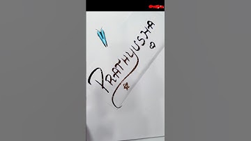 @prathyusha name written so unique. cute name