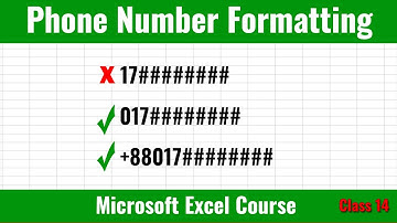 How to add Plus Sign + before Positive Number in Excel ll Add + to Phone Number Excel ll Bivash Acad