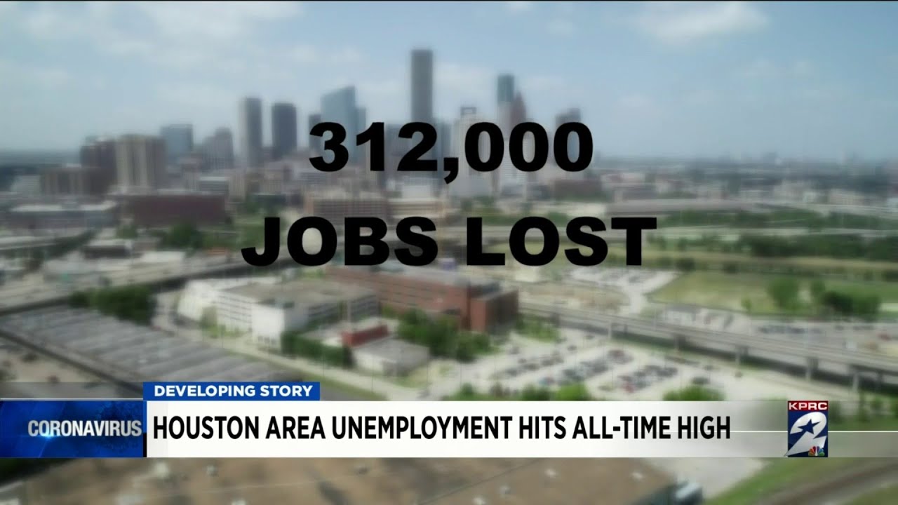 Houston area unemployment hits alltime high YouTube