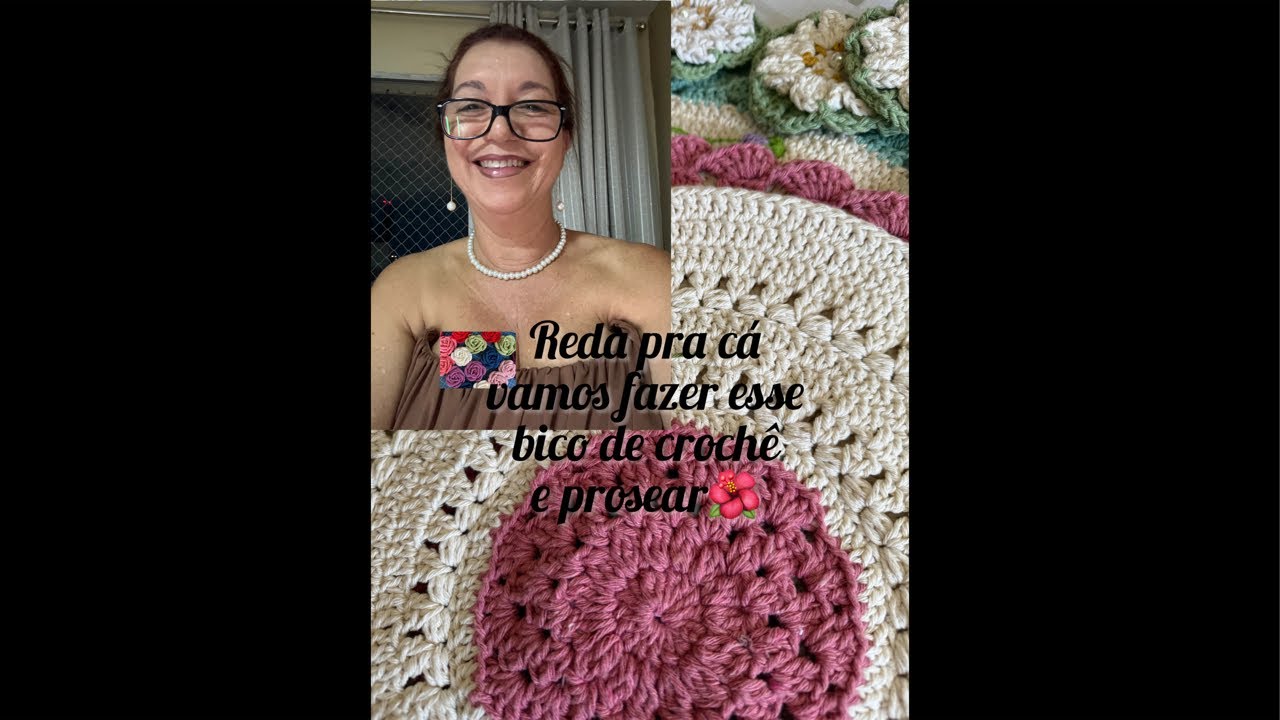Reda pra cá. Vamos crochetar e conversar🌺