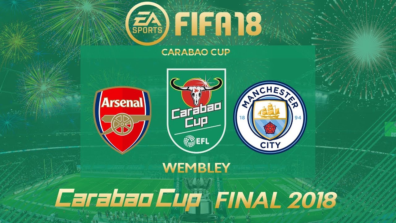 FIFA 18 Arsenal vs Manchester City | Carabao Cup Final 2017/18 | PS4 Full Match