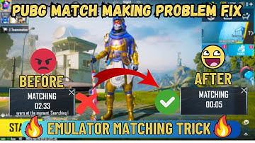 🔥FINALY PUBG MATCHING PROBLEM FIX IN 2024🔥BEST  MATCH MAKING TRICK ON 2024.