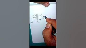 How to Draw Stylish Name MOHIT #shorts