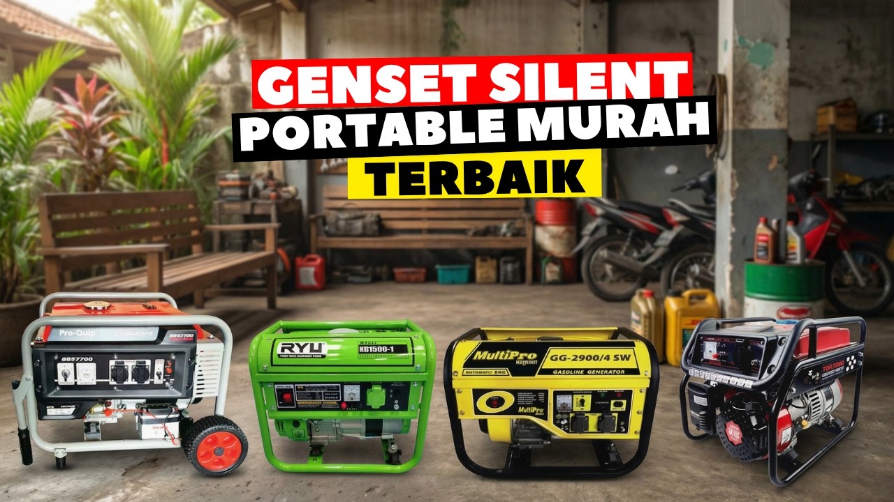 8 Rekomendasi Genset untuk Rumah Terbaik 2025: Review Merk Genset Mini Portable Murah