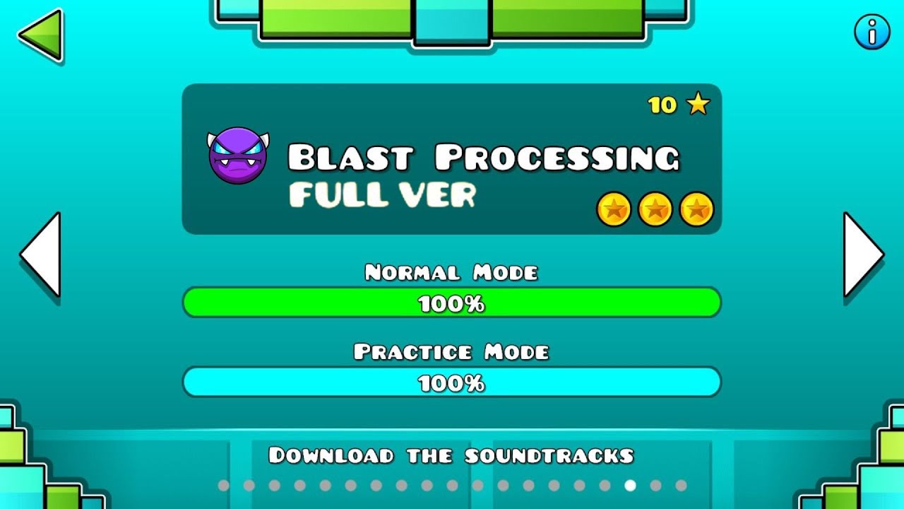 "Blast Processing Full Version" By: BJVDIMAFELIX (3 Coins) | Geometry Dash