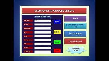 USERFORM IN GOOGLE SHEETS