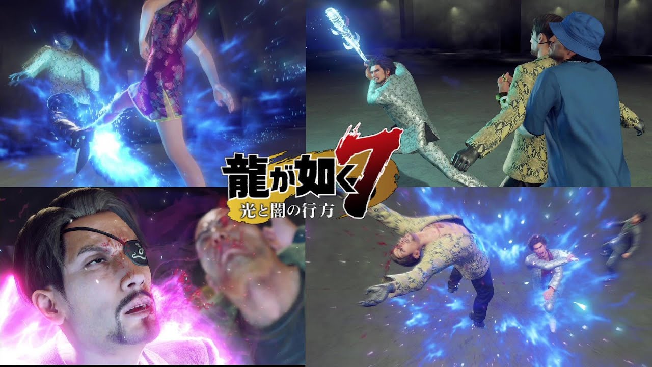 真島吾朗にいろいろな極み技を使ってみた【龍が如く7】