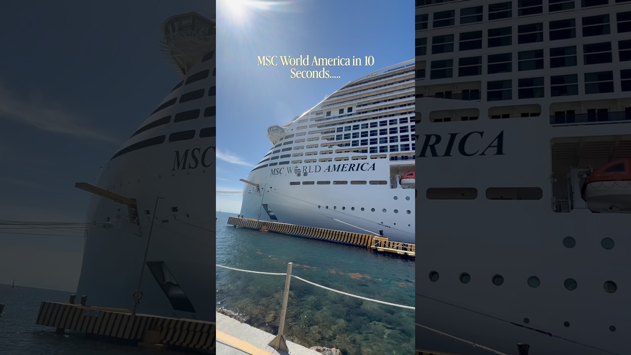 MSC World America in 10 Seconds! #mscworldamerica #cruise #msccruises