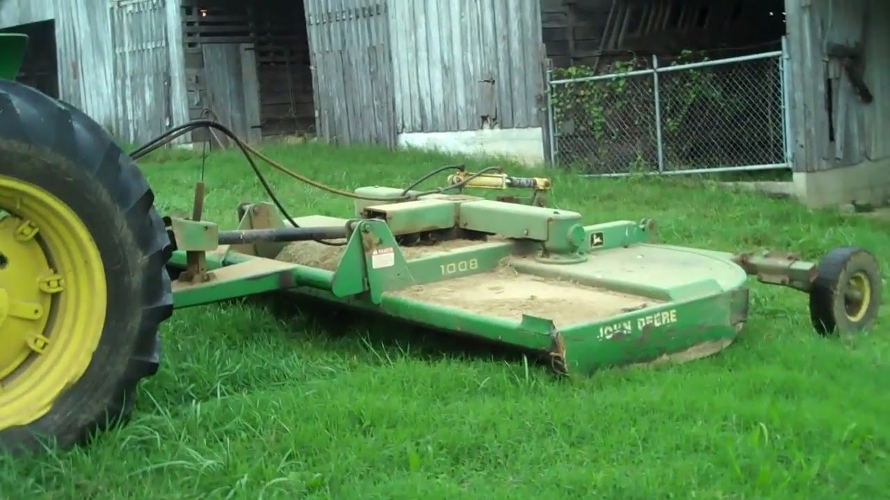 John Deere 1008 Bush Hog 101 Running YouTube