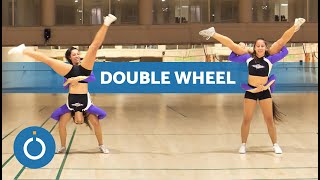 How to Do Double Wheel in Two 🔝Intermediate Level Couple Stunts Tutorial