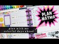 Colorful Days Ahead Plan with Me: Happy Planner Bullet Journal // Plan MAYnia | Plans by Rochelle